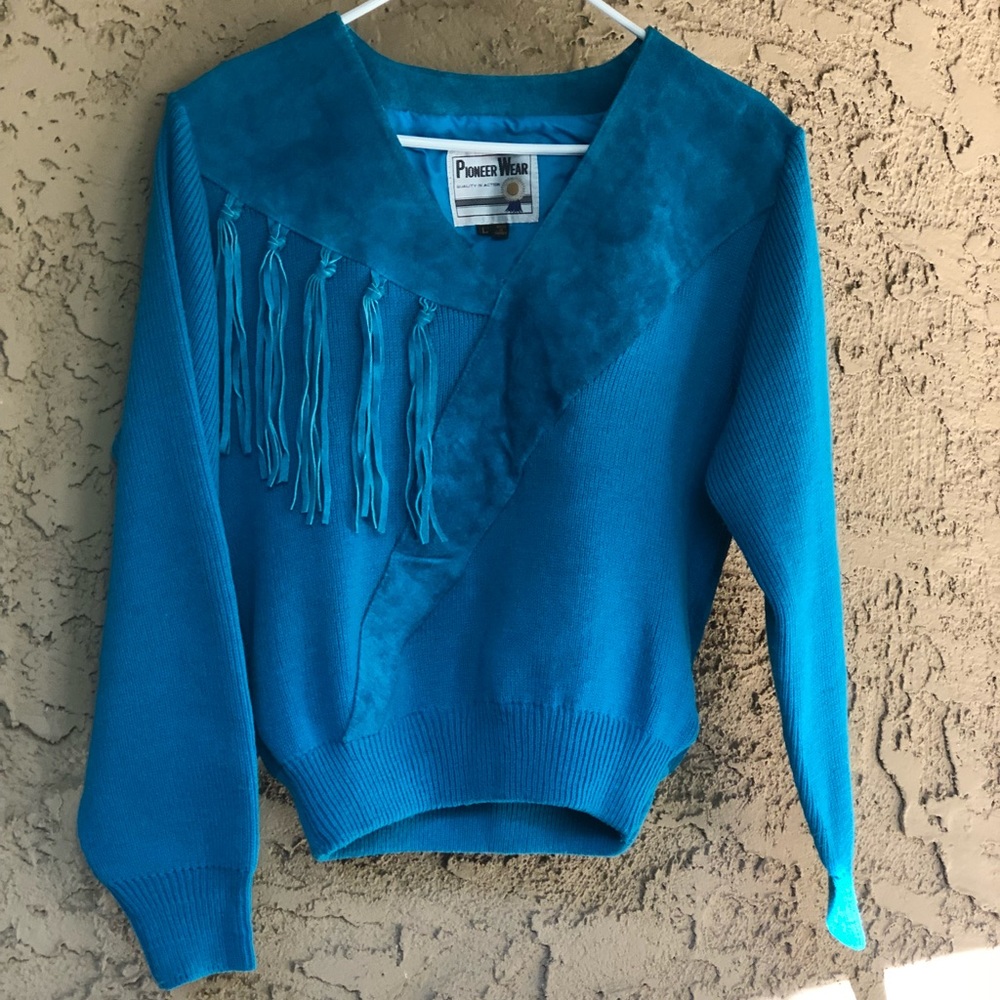 Pioneer wear pullover / sweater blue 🌵vintage